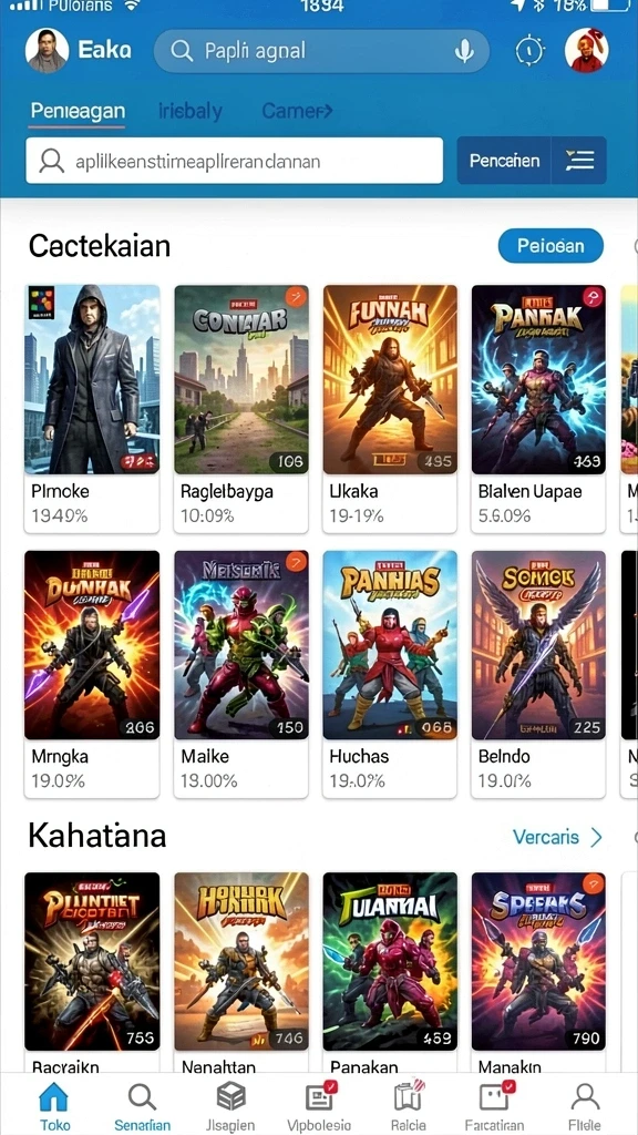 gocap123 - Tampilan antarmuka yang menarik dan mudah dipahami.