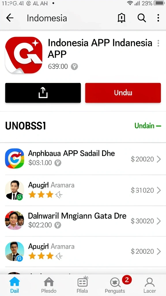 pp123 - Tangkapan layar memperlihatkan pilihan karakter yang beragam.
