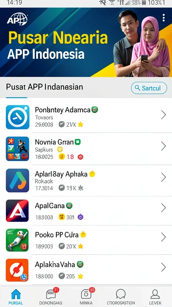 tokopediavip - Tampilan utama aplikasi TOKOPEDIAVIP yang user-friendly.